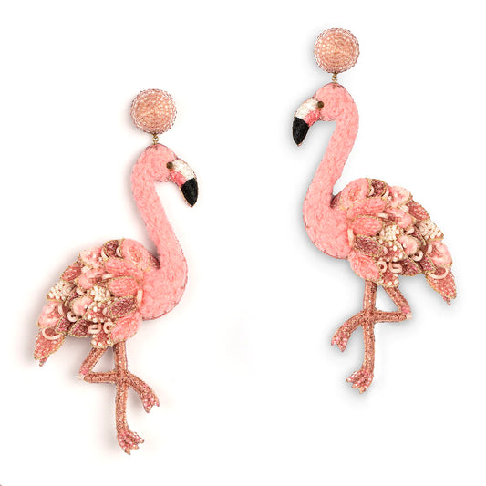 Pink Flamingo Earring