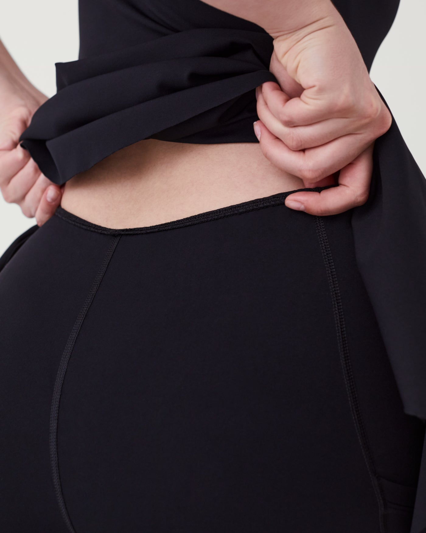 Black Square Neck Tank Dress