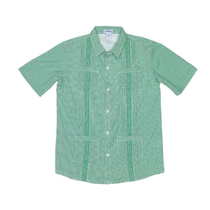 Green Guayabera Shirt