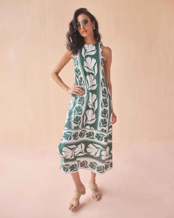 Gwenn Palm Maggie Midi Dress