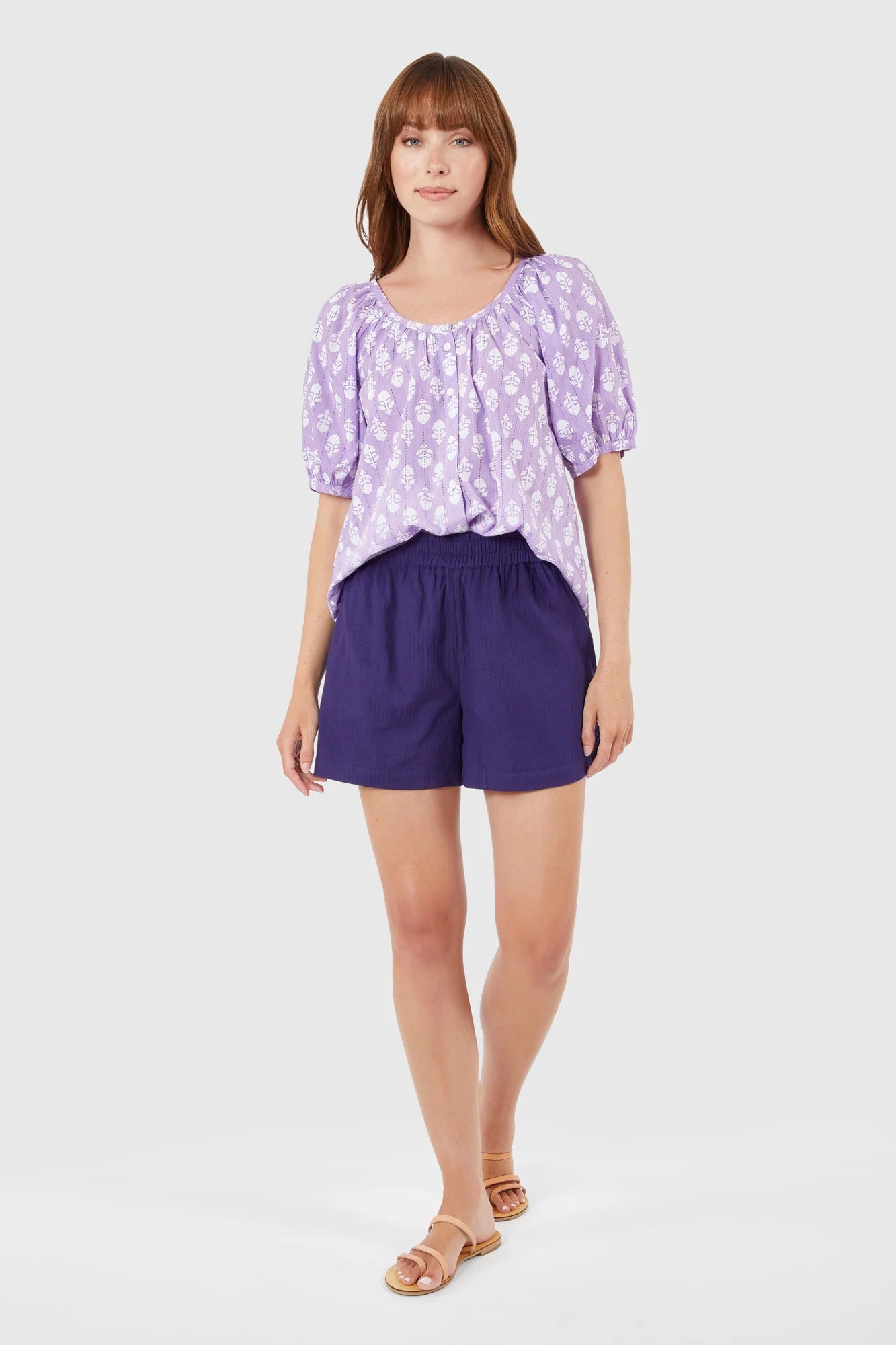 Day Shirt - Lavender Sprigs