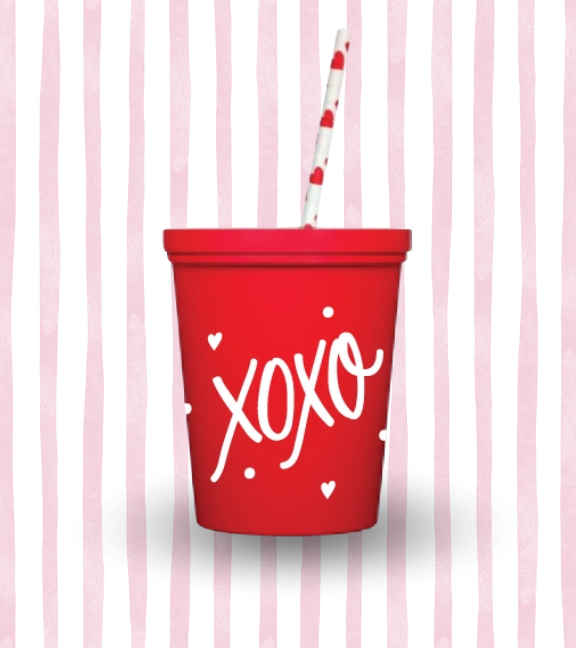 XOXO Kids Stadium Cup + Lid Set of 6