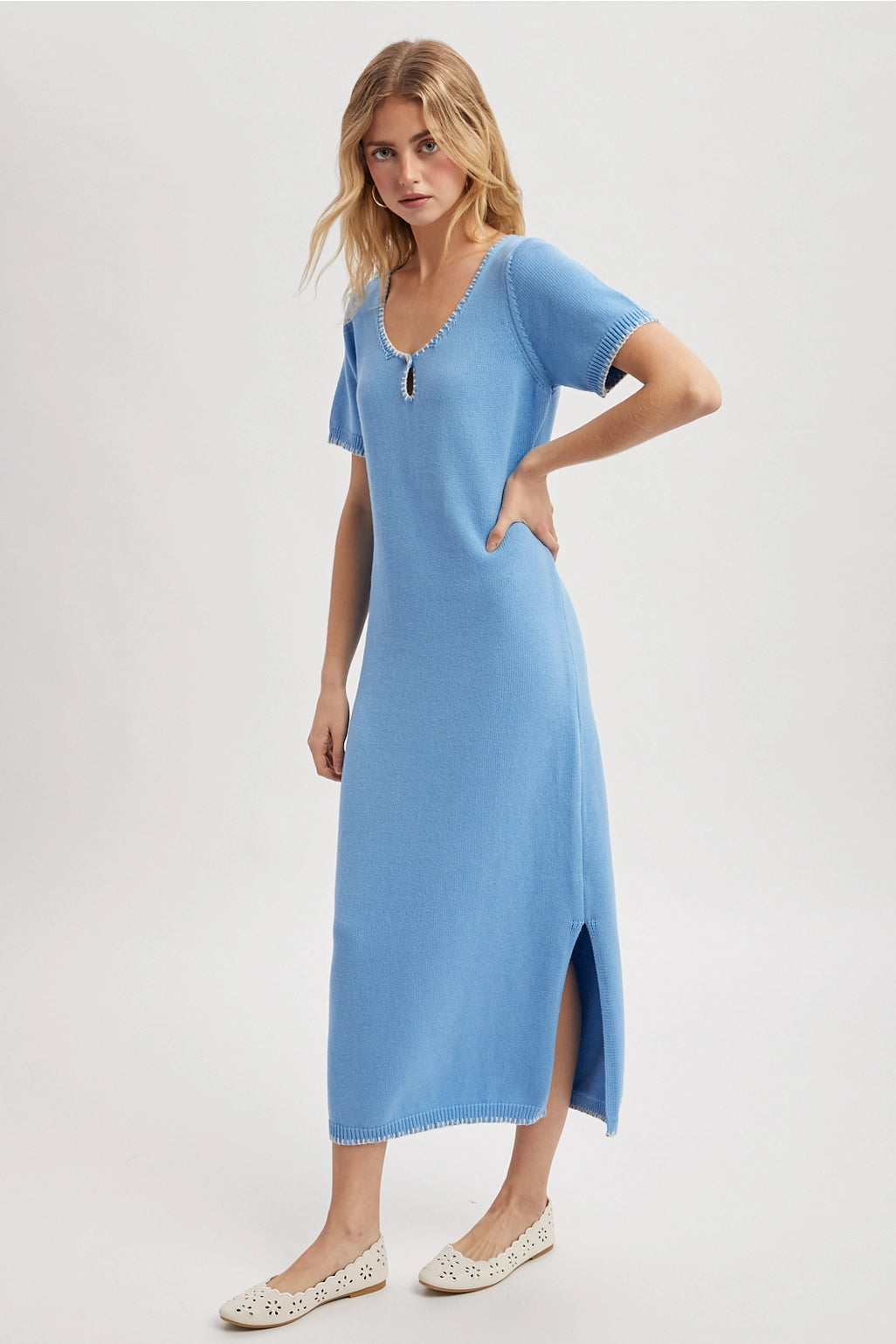 Coastal Midi Sweater Dress