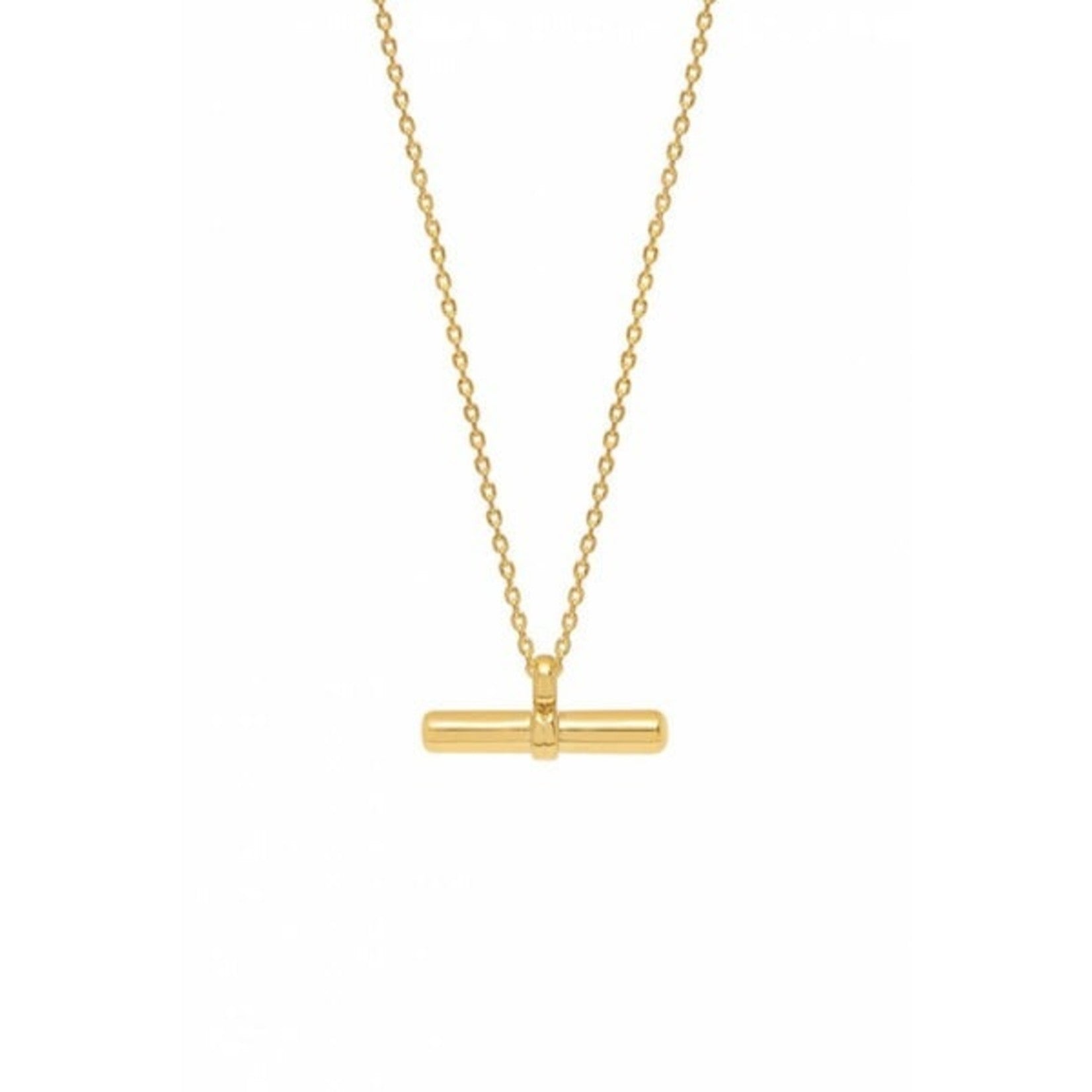 TBar Gold Necklace Coastal Closet