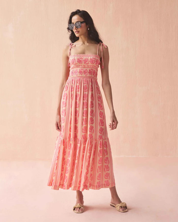 flamingo maxi dress Lara Flamingo Adley Maxi – Coastal Closet
