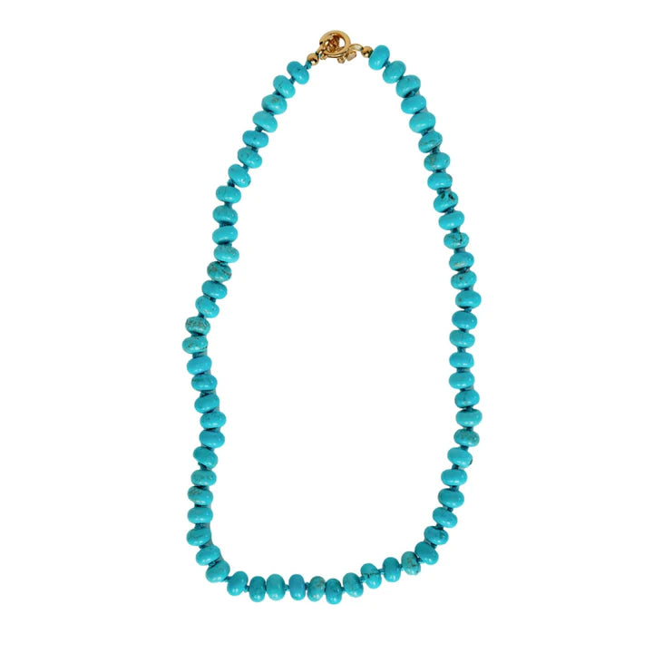 18" Turquoise Candy Beaded Necklace