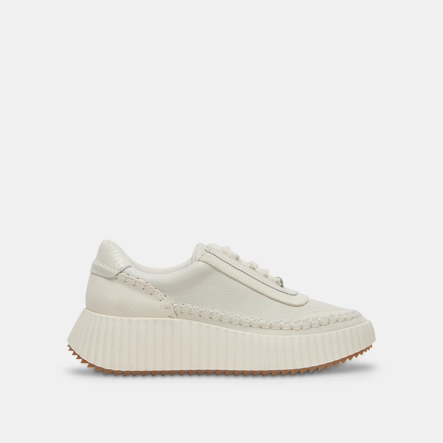 Dolen White Leather Sneaker