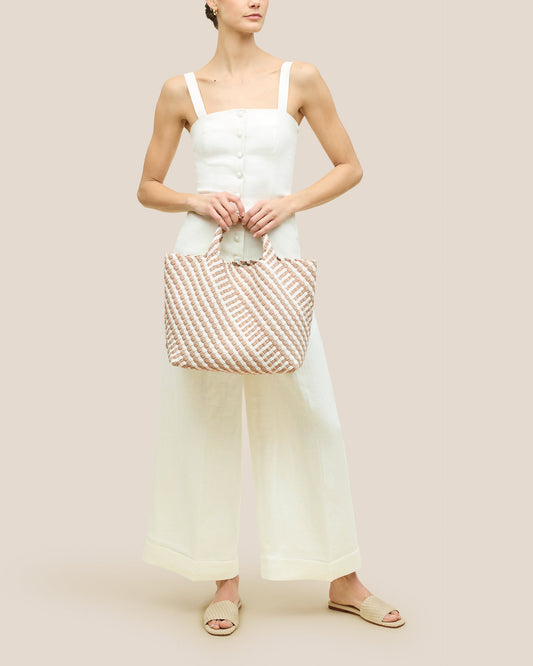 Mykonos Striped Lg Tote