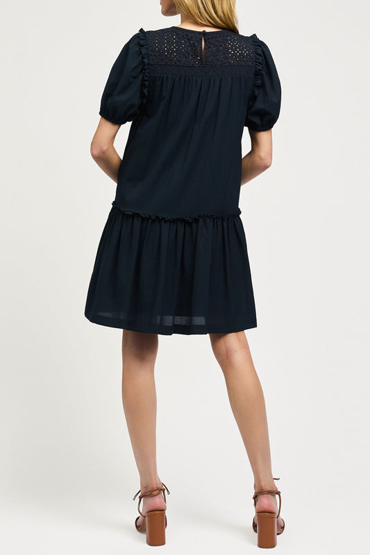 Current Air Dark Navy Vneck Dress