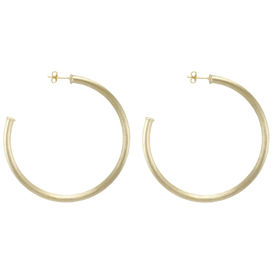 Sheila Fajl Everybodys Favorite 2.5" Gold Hoop Earring