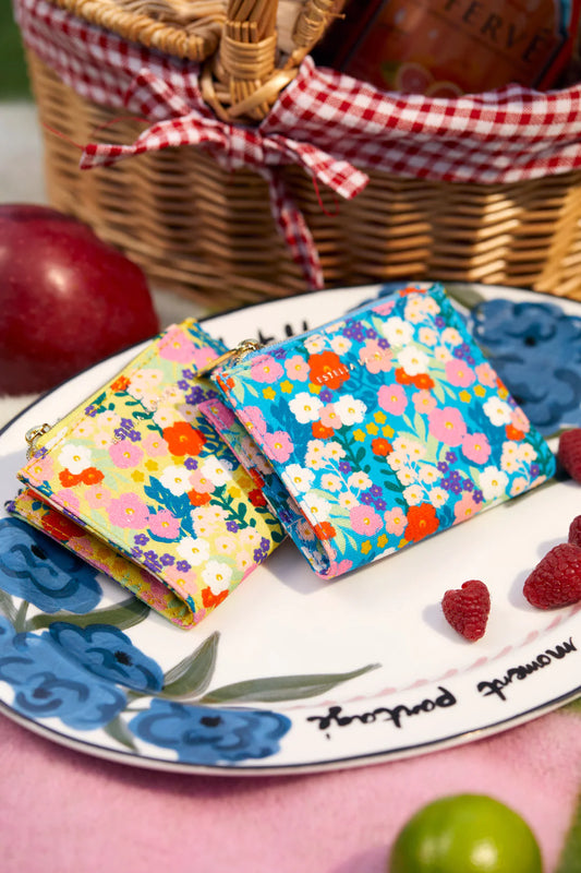 blue Vintage floral printed wallet by Estella Bartlett