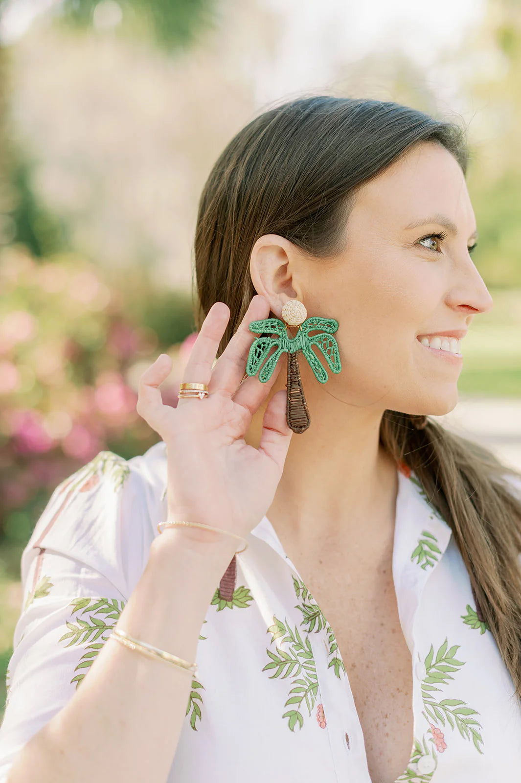 Victoria Dunn Aloha Palm Tree Earrings