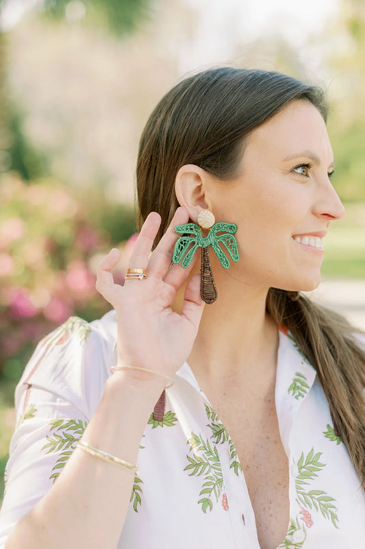 Victoria Dunn Aloha Palm Tree Earrings
