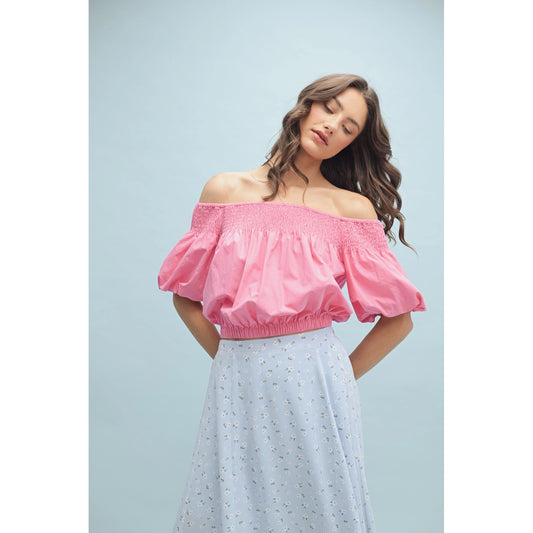 Punch Off-The-Shoulder Blouse