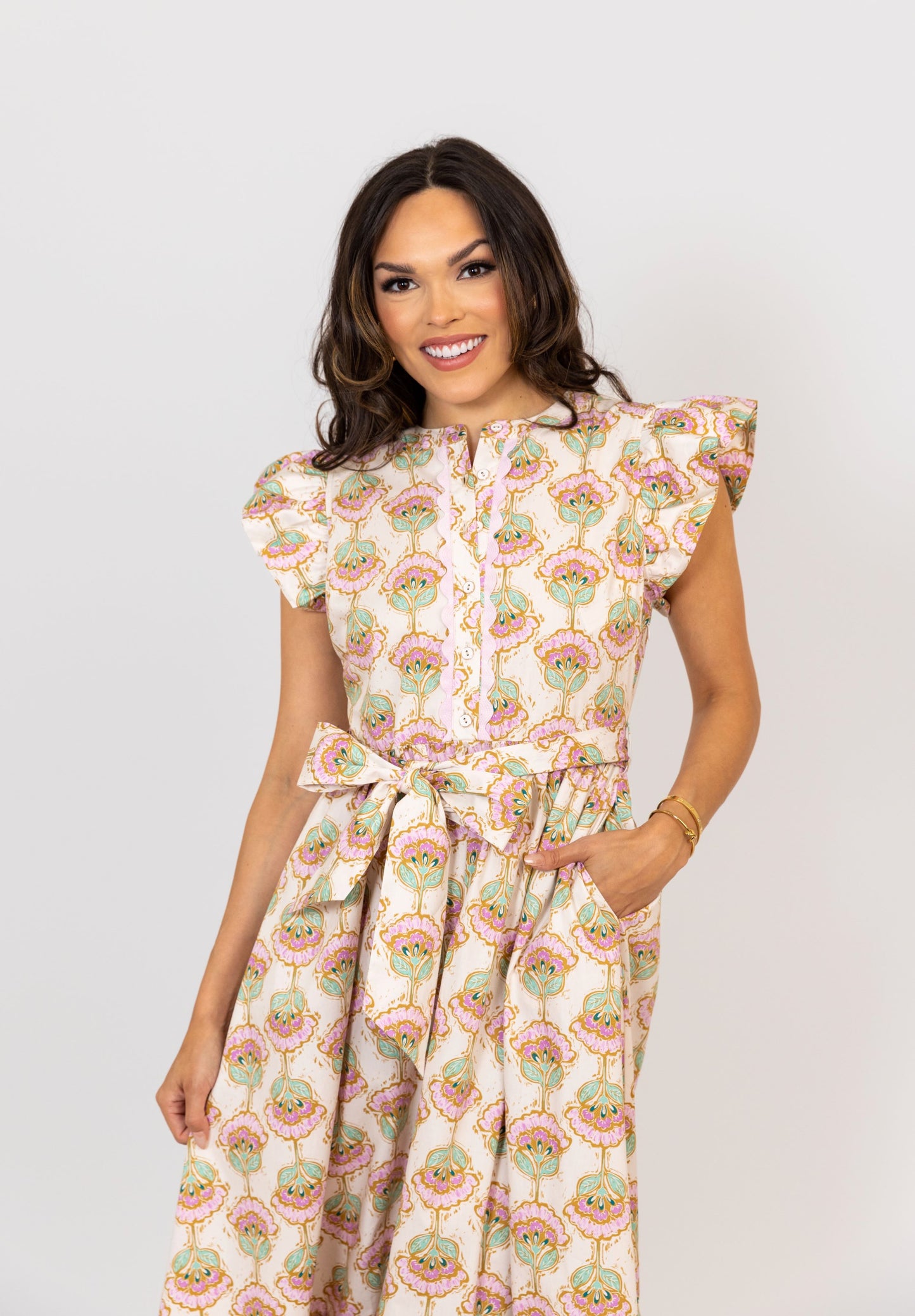 Lav Paris Floral Maxi Dress