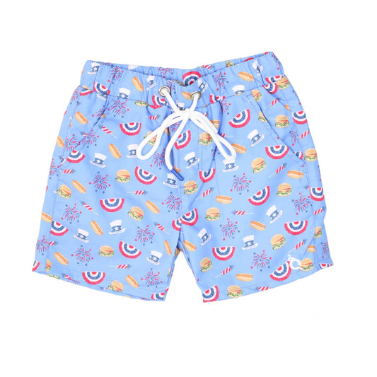 Boy's Independence Swim Trunk