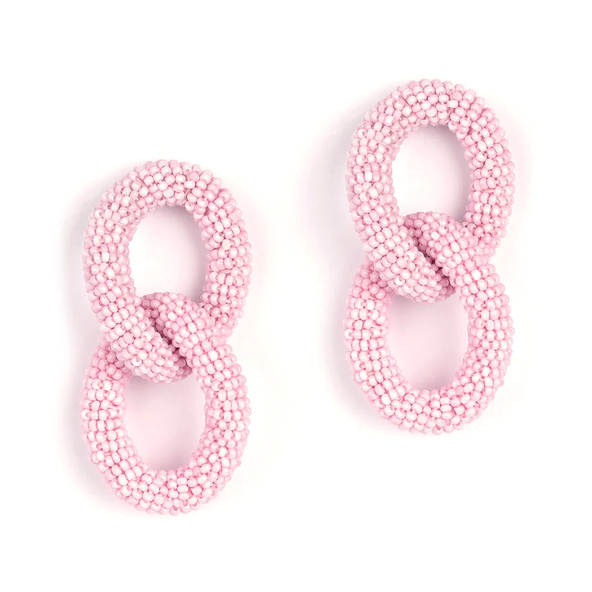 Deepa Gurnani Loulou Earrings in baby pink