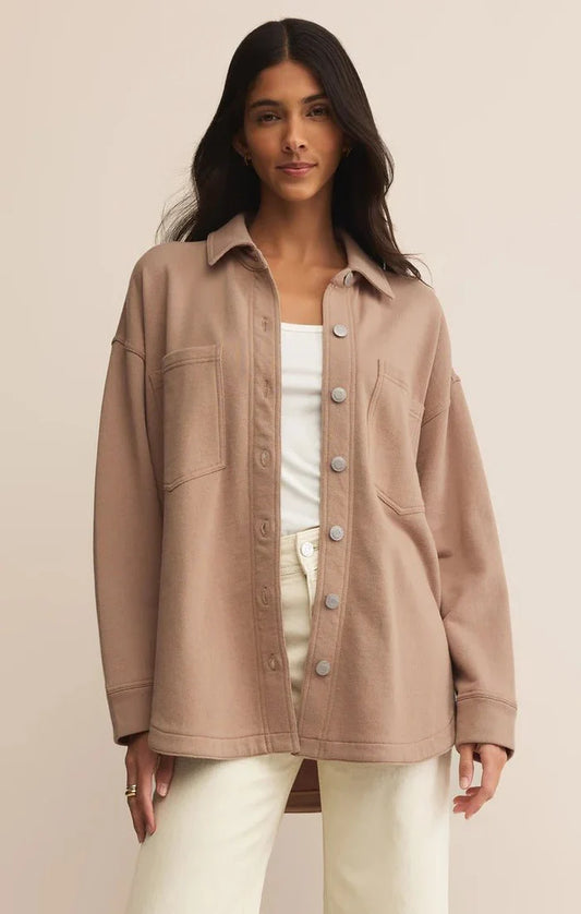 All Day Knit Jacket - Ice Coffee