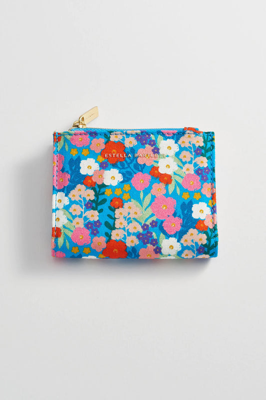 Blue Floral Wallet by Estella Bartlett