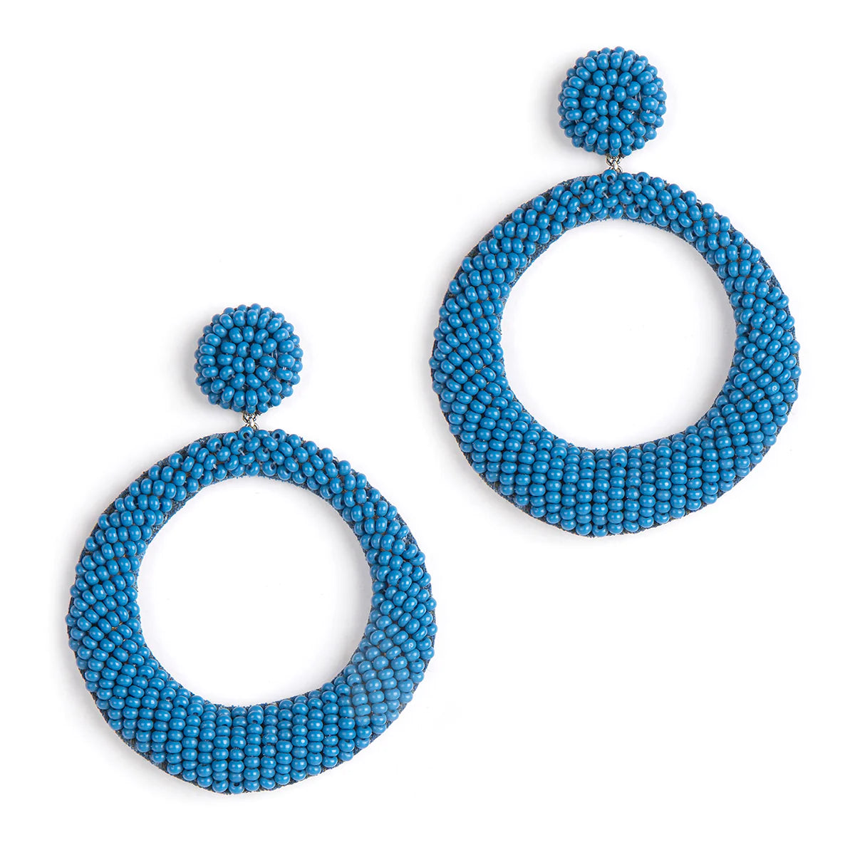 Deepa Gurnani Asta Earrings in denim blue