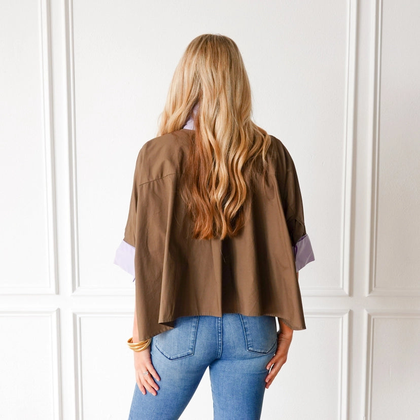 Abby Top - Forest & Lavender