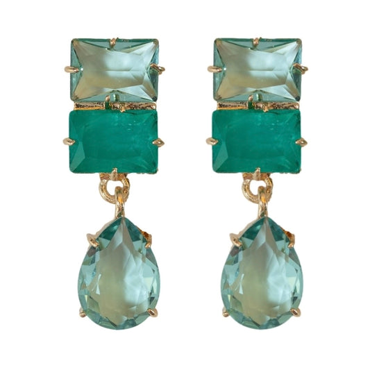 Amalfi Turq Gem Drop Earring
