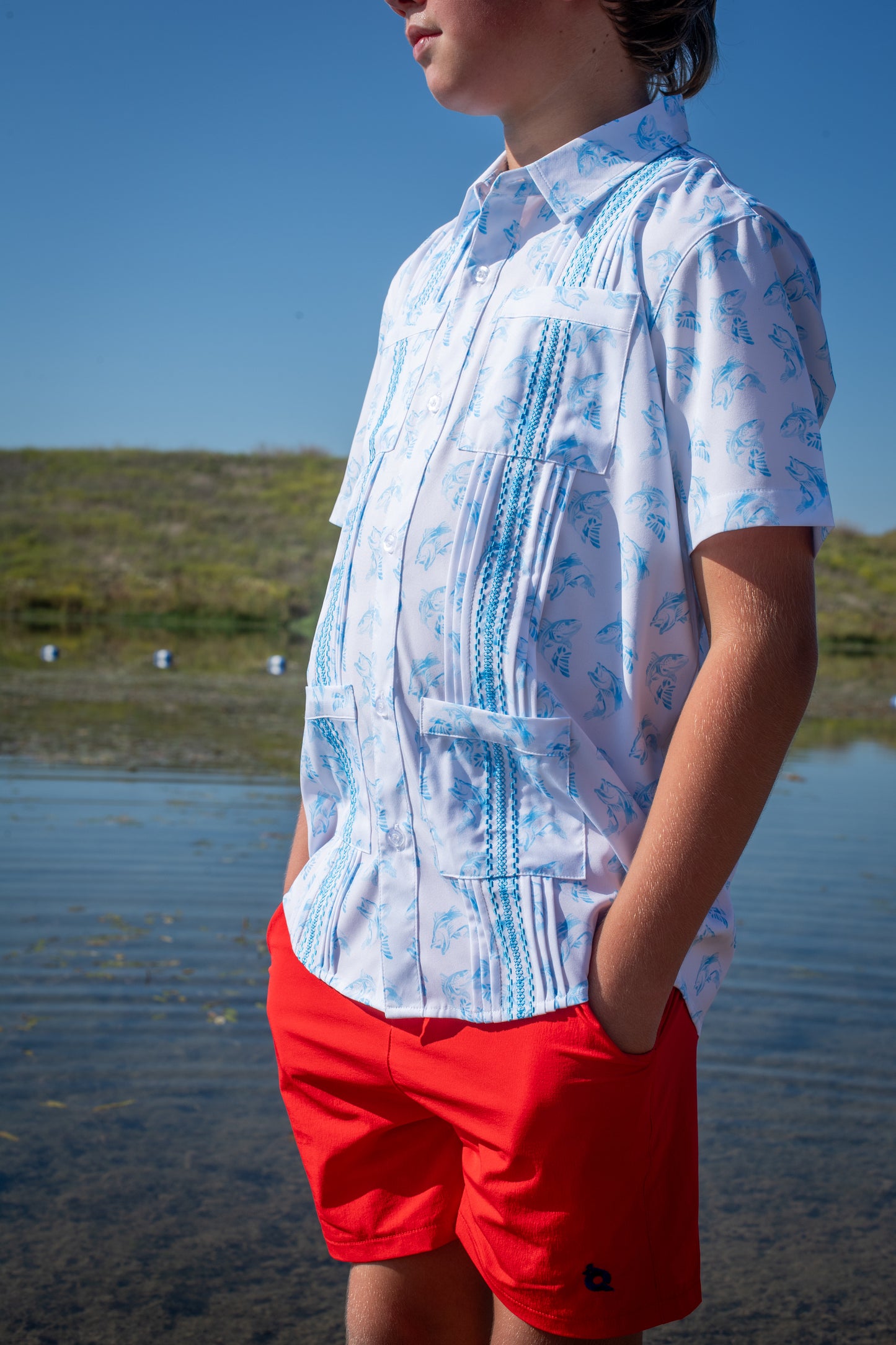 Bass Boys Guayabera Shirt