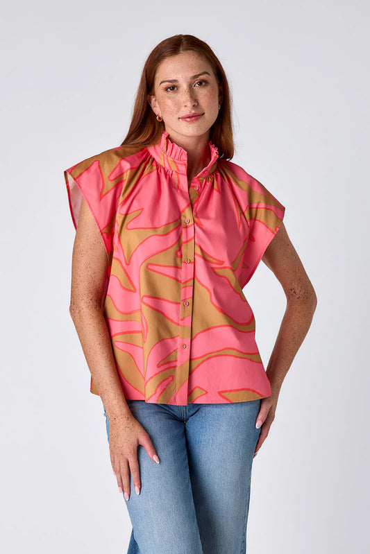 Billie Blouse - Pressed Floral