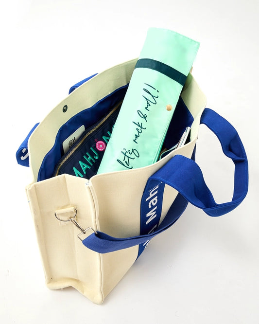 Blue Mahj It All Bag