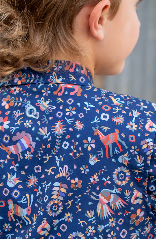 Boys Fall Otomi Guayabera