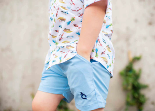 Boys Light Blue Shorts