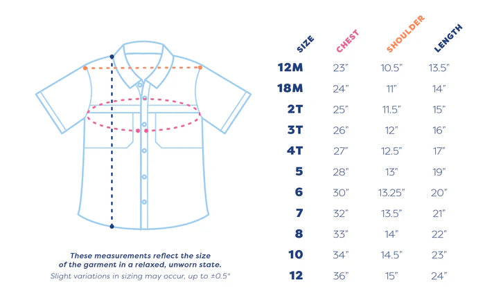 Boys Burnt Orange Guayabera