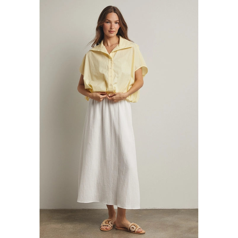 Bubble Hem Button Up