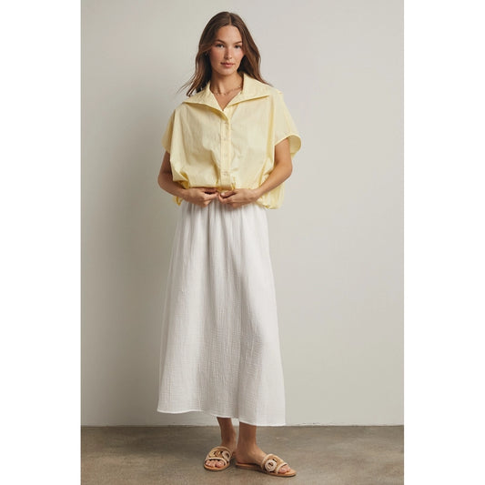 Bubble Hem Button Up