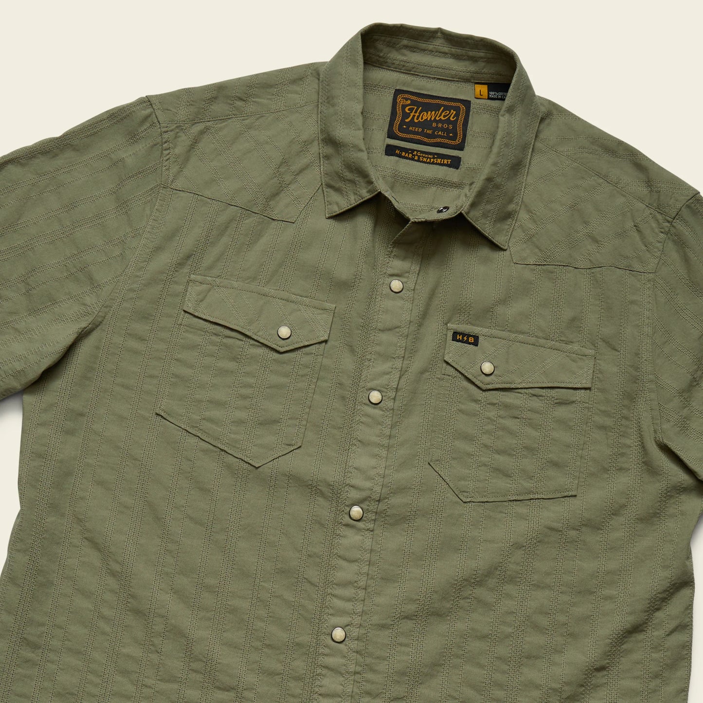 Cadet Stripe H Bar B Snapshirt