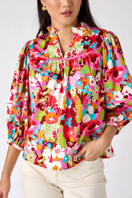 Crosby Rosie Top - Cosmos Print