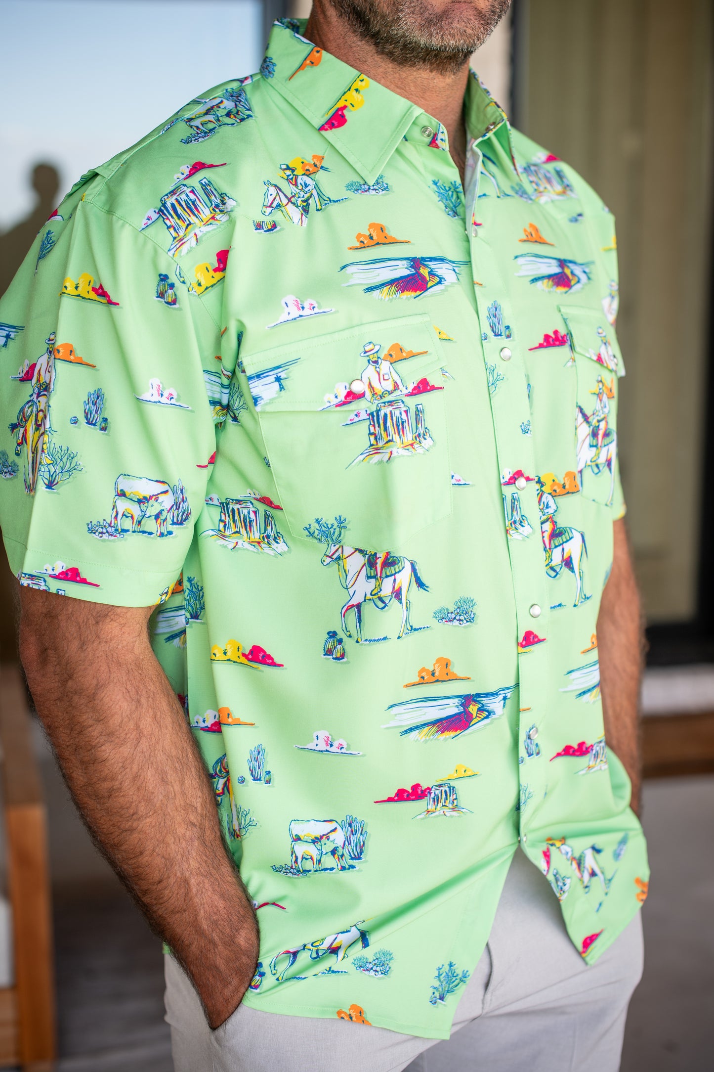 Men's Cattle Drive Pearl Snap Shirt