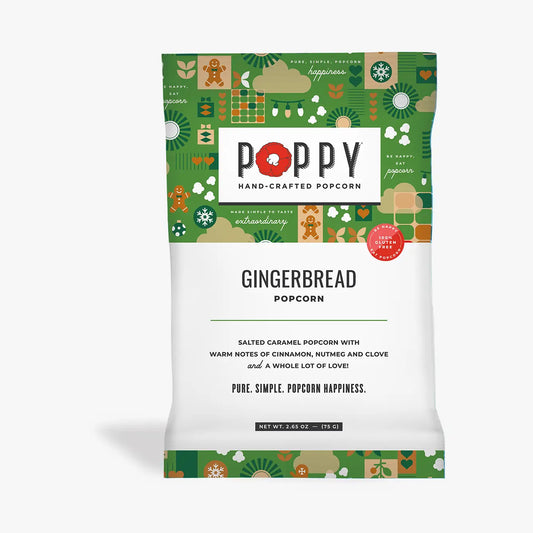 Gingerbread Popcorn Snack Bag