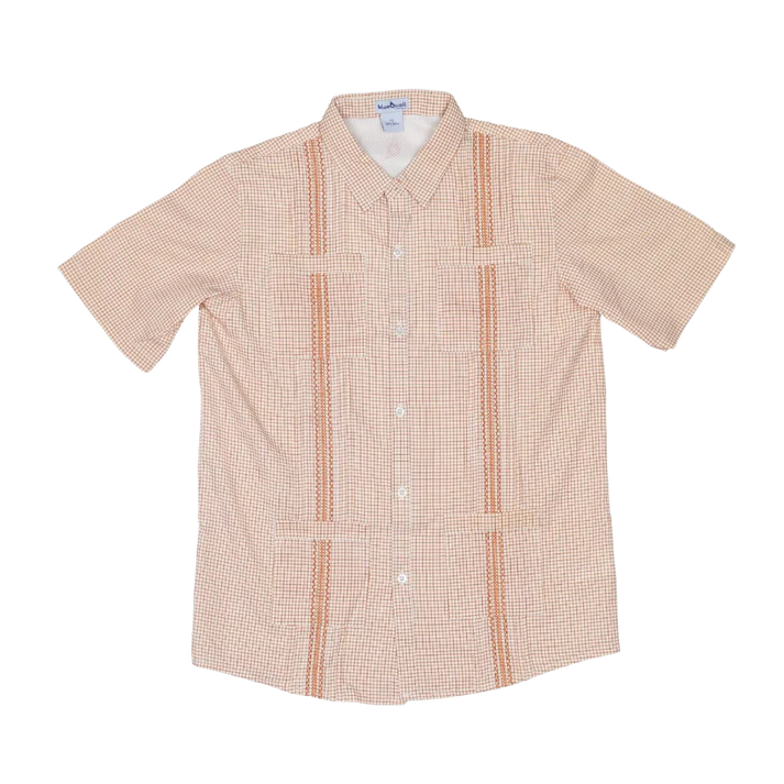 Boys Burnt Orange Guayabera