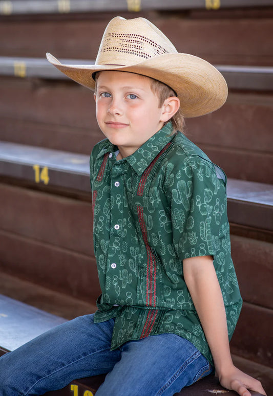 Boys Feliz Navidad Guayabera