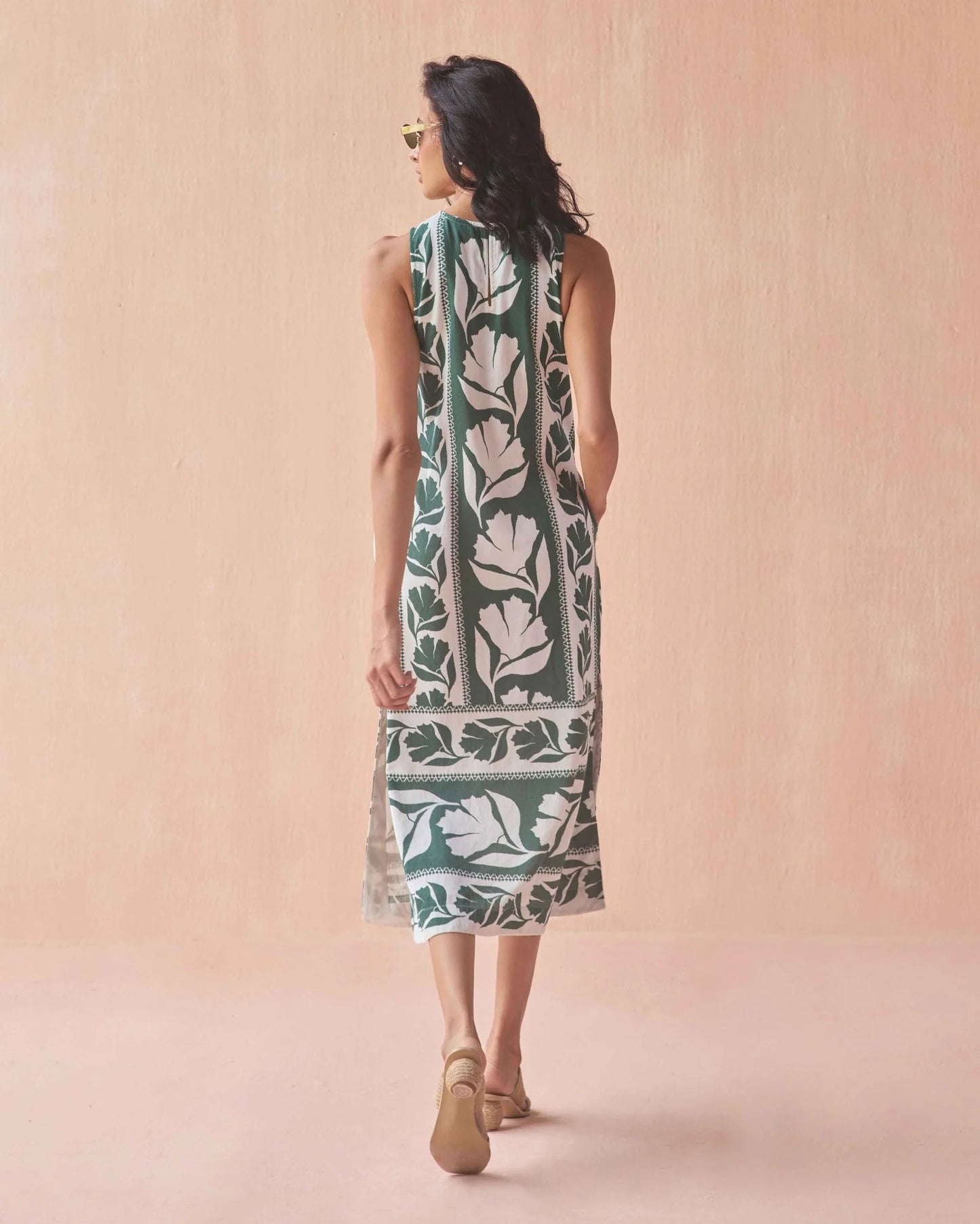 Gwenn Palm Maggie Midi Dress