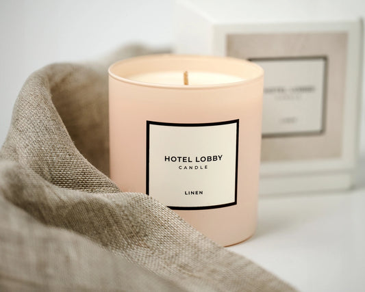 Hotel Lobby Linen Candle