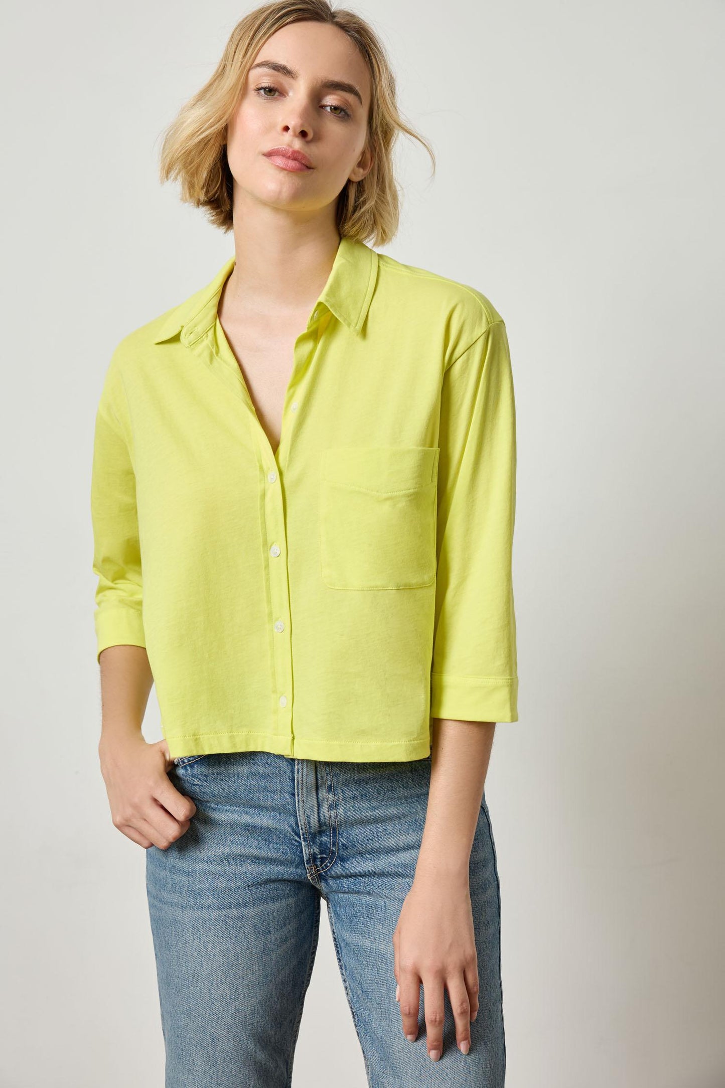 Keylime Easy Button Down