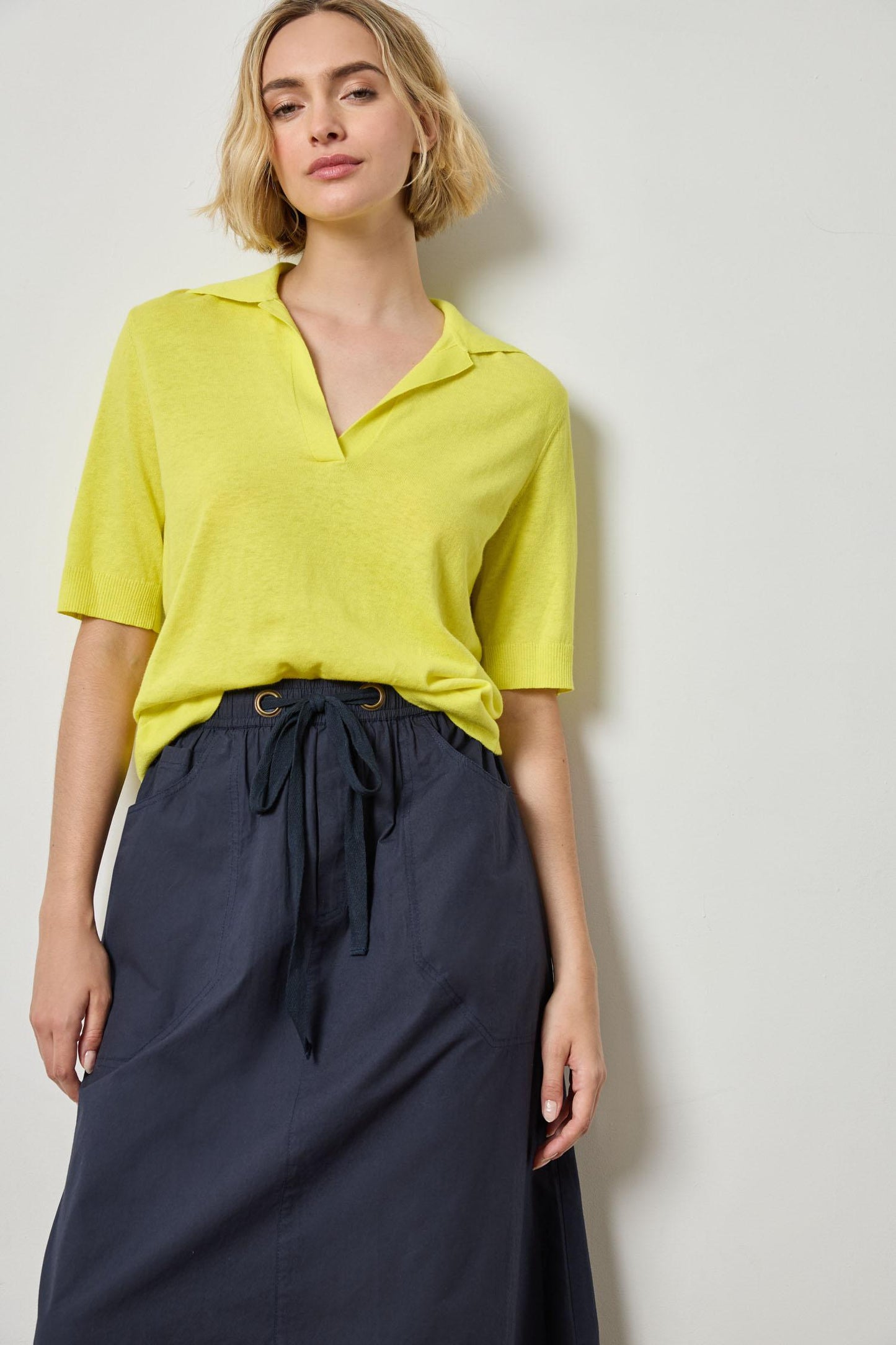 Lilla P Lemon Polo Sweater