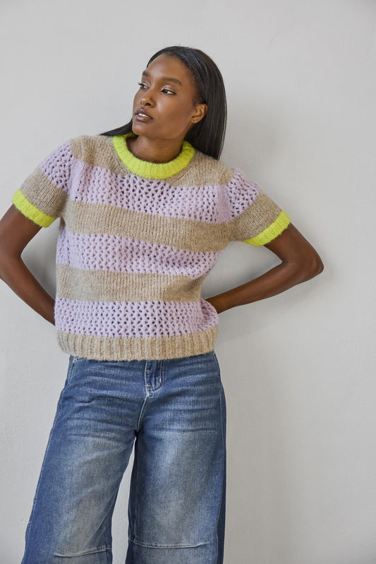 Lily/Husk Stripe Sweater