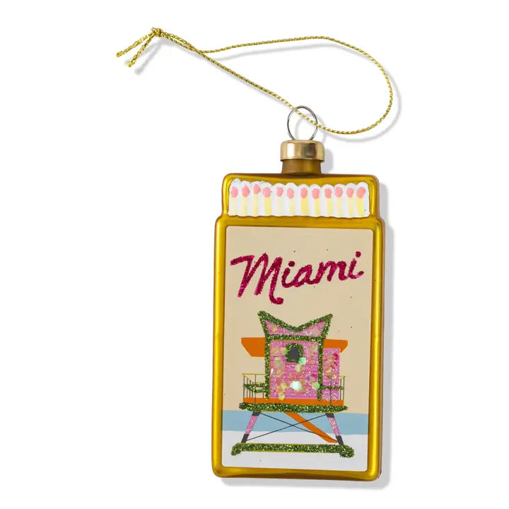 Miami Matchbook Ornament