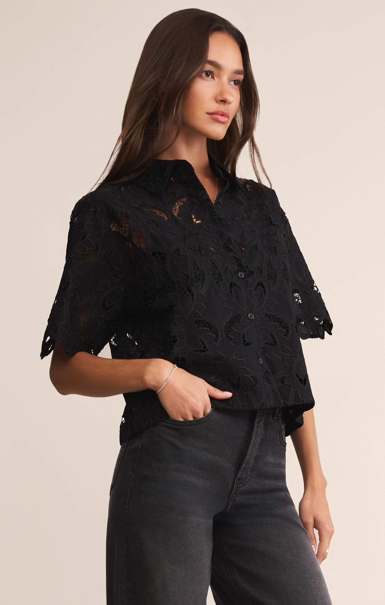 Midnight Lace Top