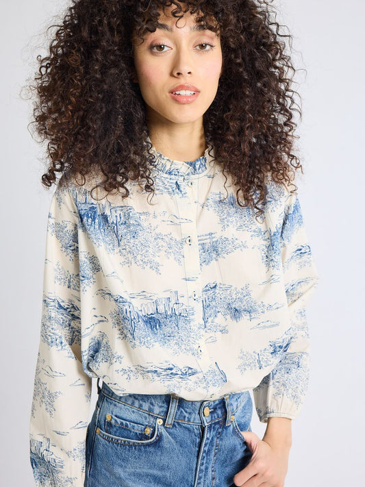 Francesca Top - Western Toile