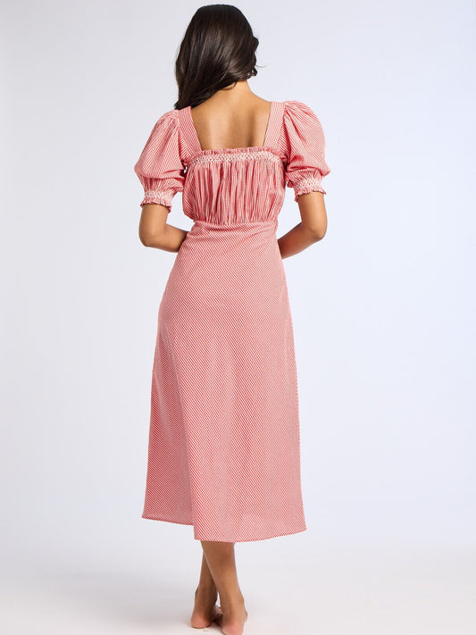 Mille Red Gingham Nicolette Dress