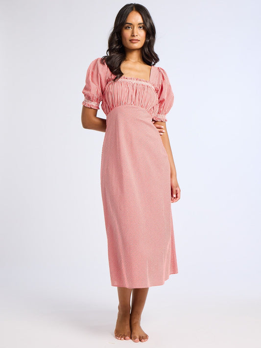 Mille Red Gingham Nicolette Dress
